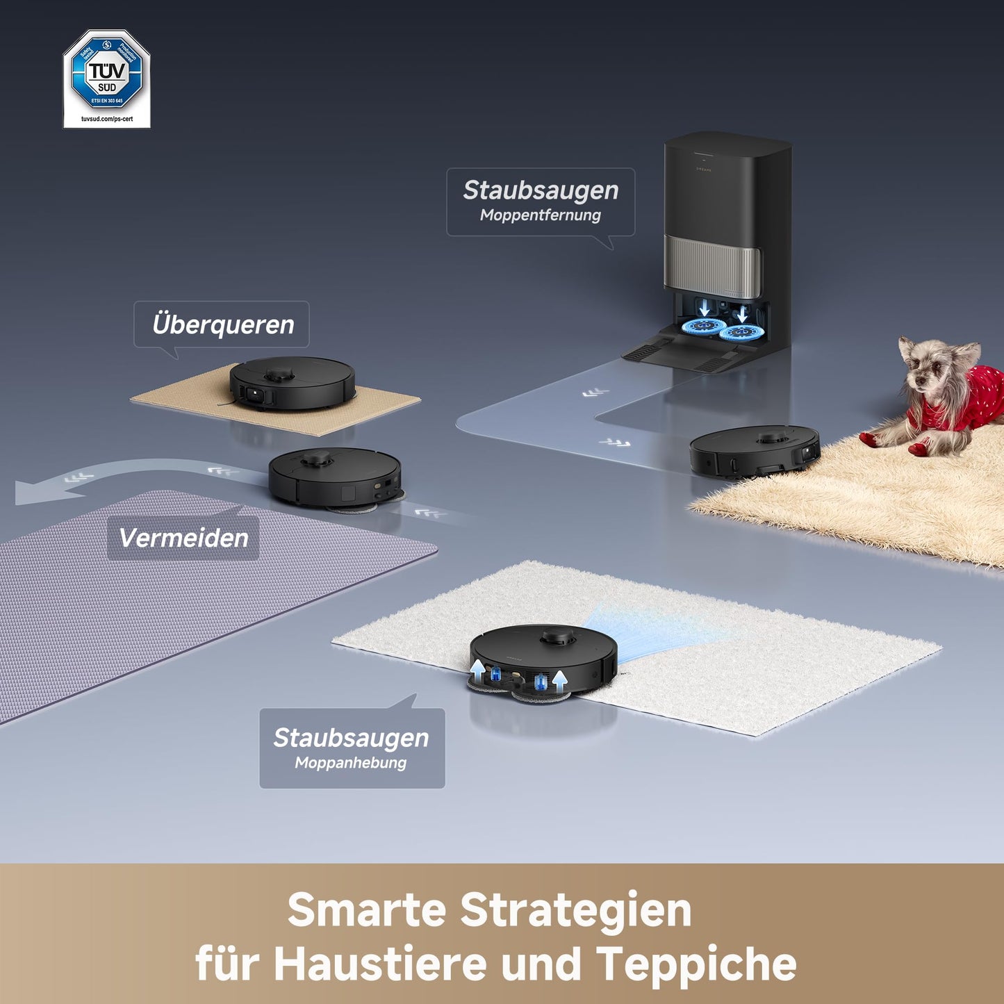 Dreame Dreame L40s Pro Ultra Saugroboter mit Wischfunktion, 19.000 Pa