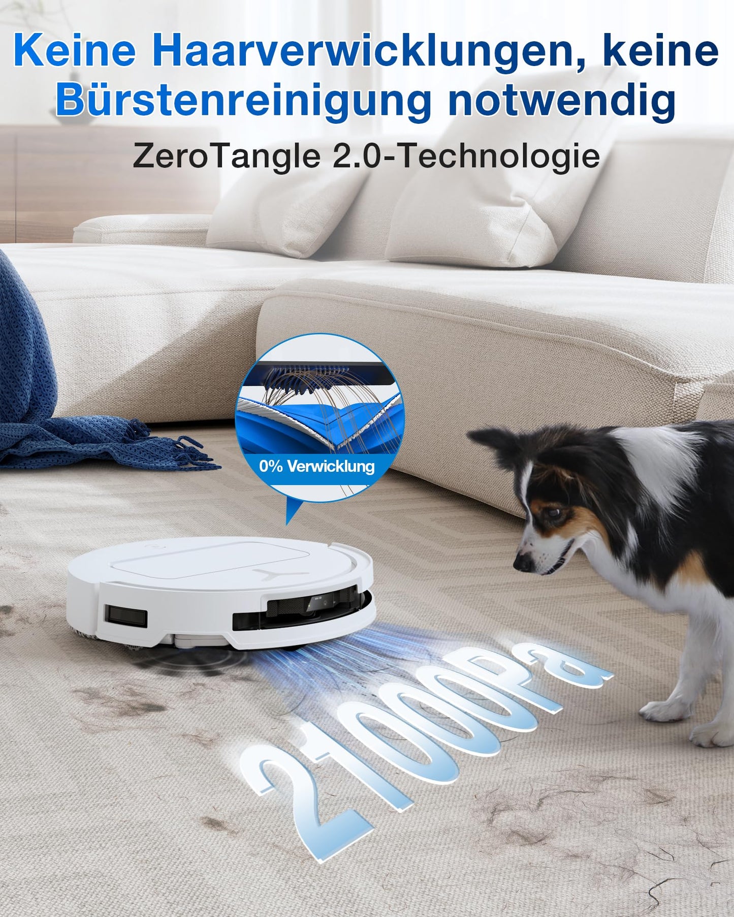 ECOVACS ECOVACS DEEBOT T50 PRO Omni Gen2 Saugroboter mit Wischfunktion, 21.000 Pa