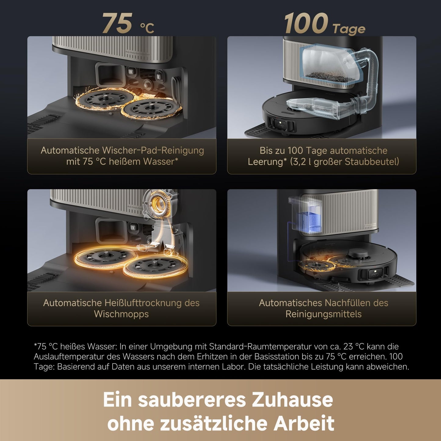 Dreame Dreame L40s Pro Ultra Saugroboter mit Wischfunktion, 19.000 Pa